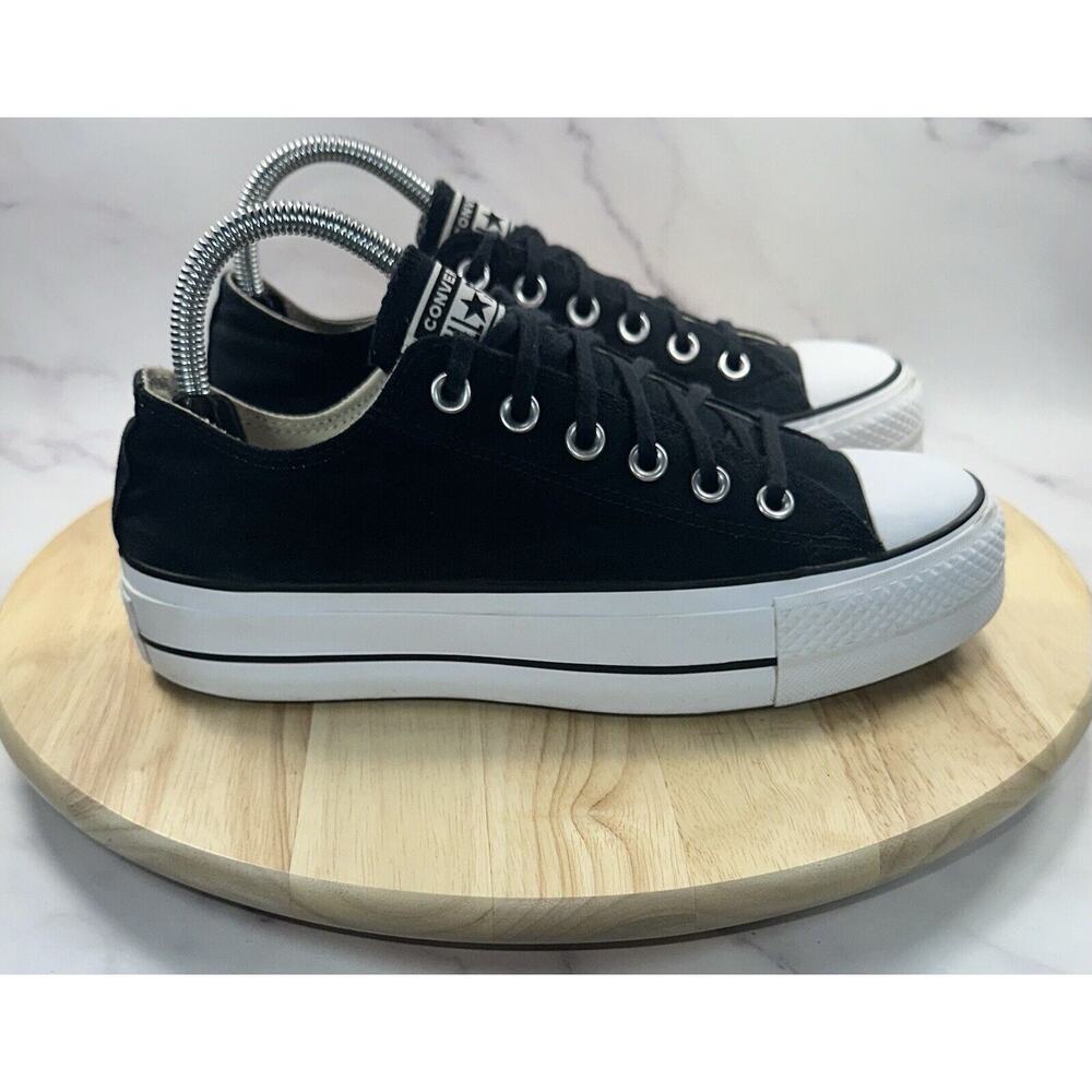 Converse Chuck Taylor All Star Platform Black White Shoes 560250C Women’s Size 8